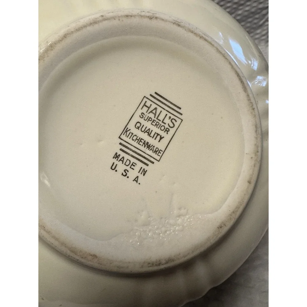 Vintage Poppy Hall Ceramic 3 Piece Bowl Set 8.75